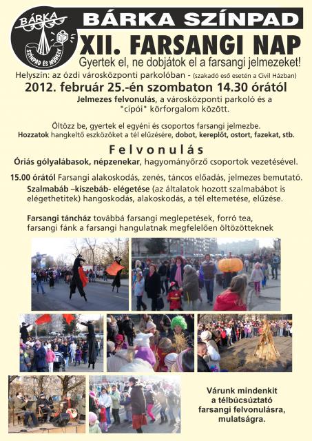 2012 Farsangi plakát